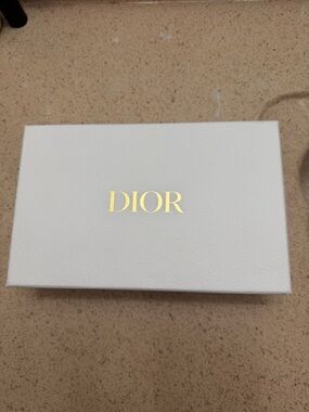 Dior White Box with Gold Logo